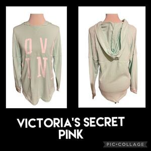 Victoria’s Secret PINK Light Green Hoodie XS-NWOT